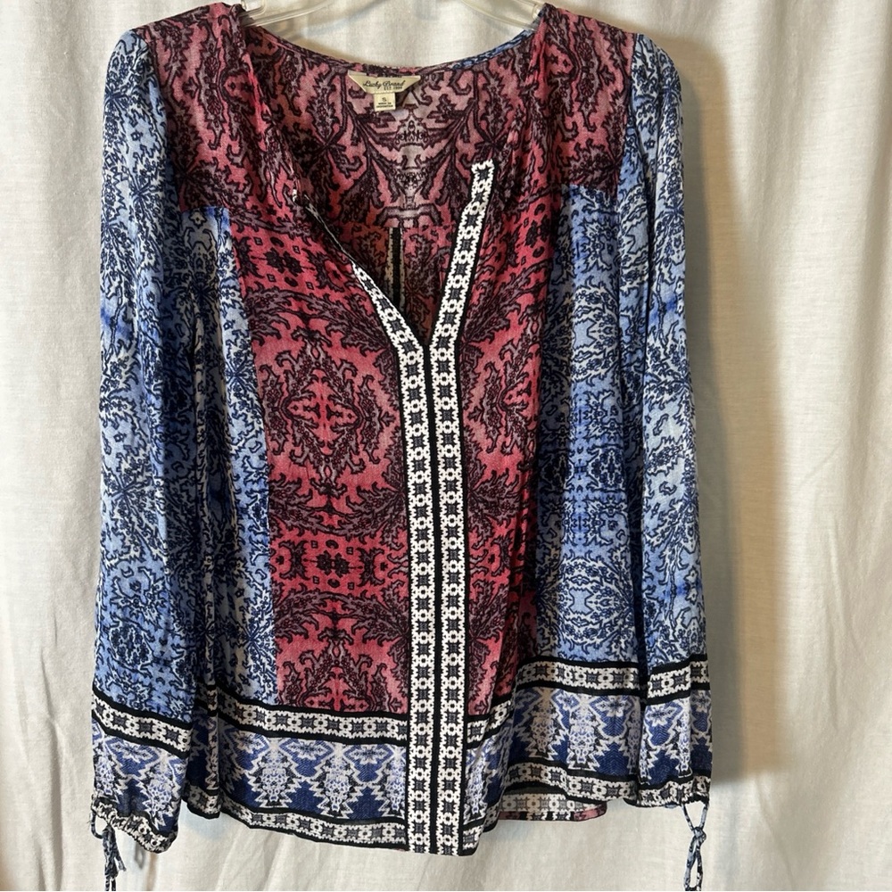 Lucky brand size small BoHo style top
